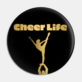 Cheer Life Design in Gold Pin