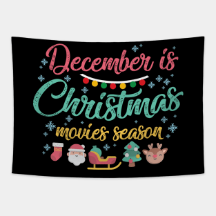 December is Christmas Movies Season Tapestry