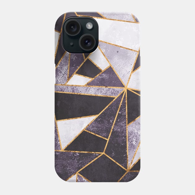 Amethyst and Gold Gift For Christmas Phone Case by speckled