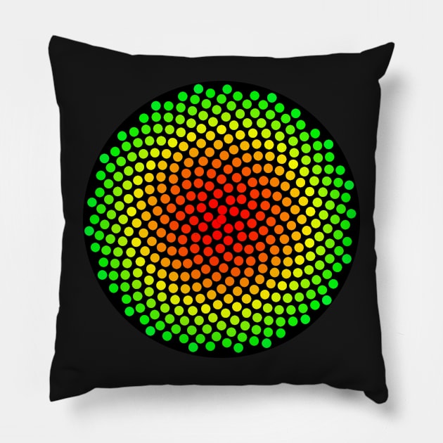 Phyllotaxis-004 Pillow by rupertrussell