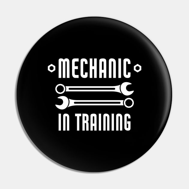 Mechanic In Training Car Mechanic Repairman Tool Pin by Patricks Designs