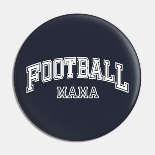 Football Mama College, Retro Football Player Mom Pin