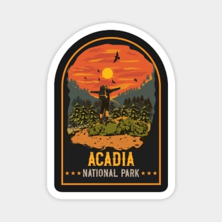 Hiking Acadia National Park Magnet