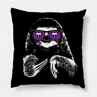 Pride Sloth Lesbian Labrys Flag Sunglasses Pillow