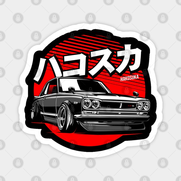 HAKOSUKA - Nissan Skyline GTR Magnet by rizadeli