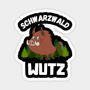 Schwarzwald Wutz lustiges Wildschwein Schwäbisch Magnet