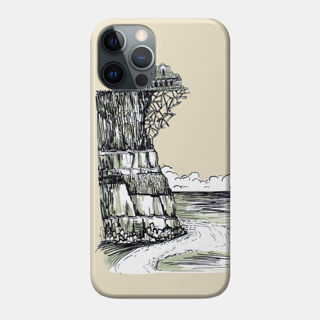 Creepy House On The Cliff House Etui Na Telefon Teepublic Pl