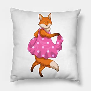 Fox Polka Dots Dress Pillow