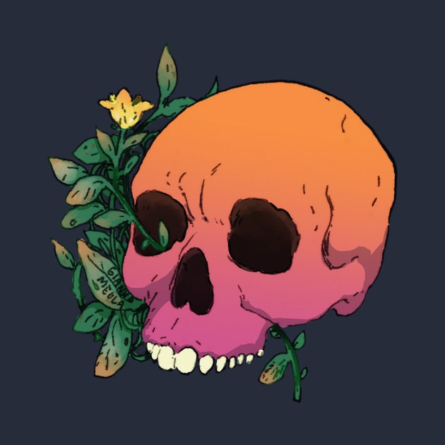 flower skull by GiannaMeola