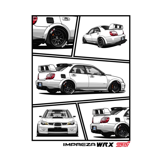 Impreza WRX STI Hawkeye Grey, JDM Car by T-JD