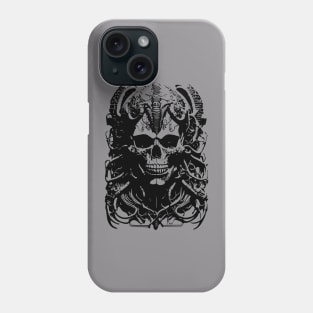 cyborg skull Phone Case