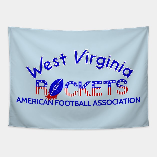 Defunct West Virginia (Charleston) Rockets AFA Football 1983 Tapestry by LocalZonly