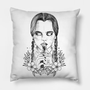 Scary Girls Of Wednesday Pillow