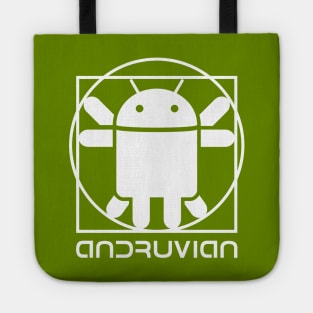 Vitruvian Droid (white) Tote