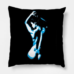 woman silhouette art Pillow