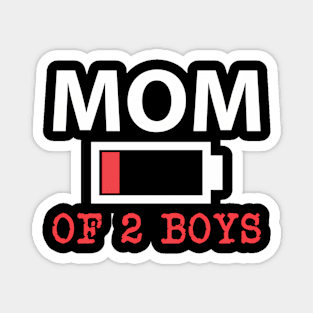 Mom Of 2 From Son Mothers Day Magnet