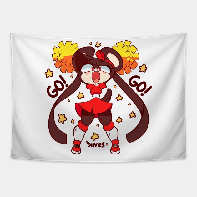 Cheerleader Zhima (ENGLISH) Tapestry by diives