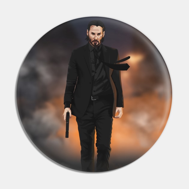 John Wick Vexel Style Pin by Restoe3D