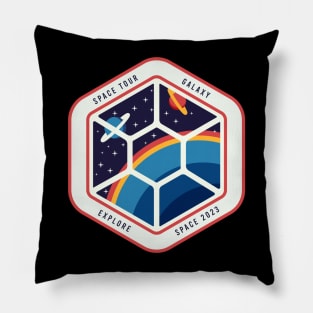 Space Tour Galaxy Explore Pillow