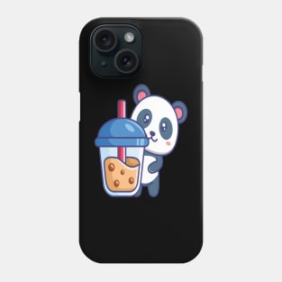 Kawaii Cute Anime Panda Otaku Japanese Bubble Boba Tea Phone Case