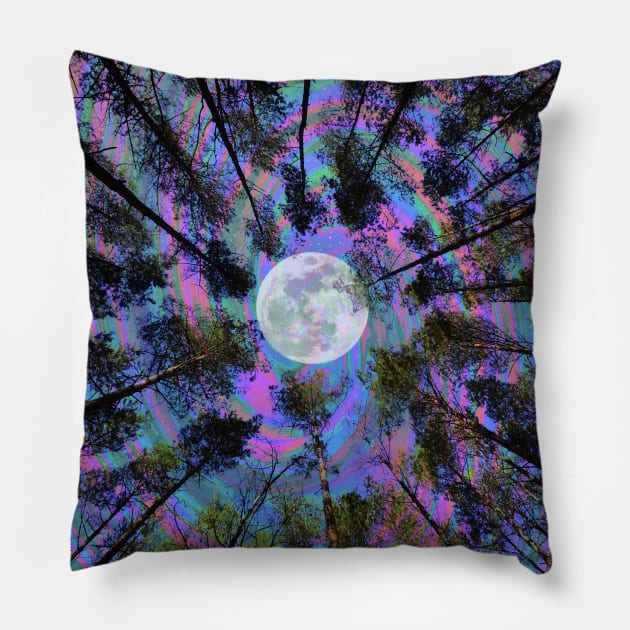 Moon Swirl Pillow by Cajuca