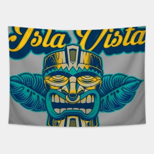 Vintage Classic Tiki Bar Isla Vista Apparel print Tapestry