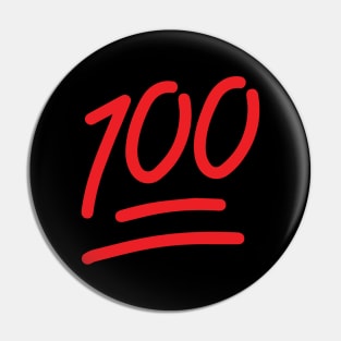 100 Emoji Sticker Pin