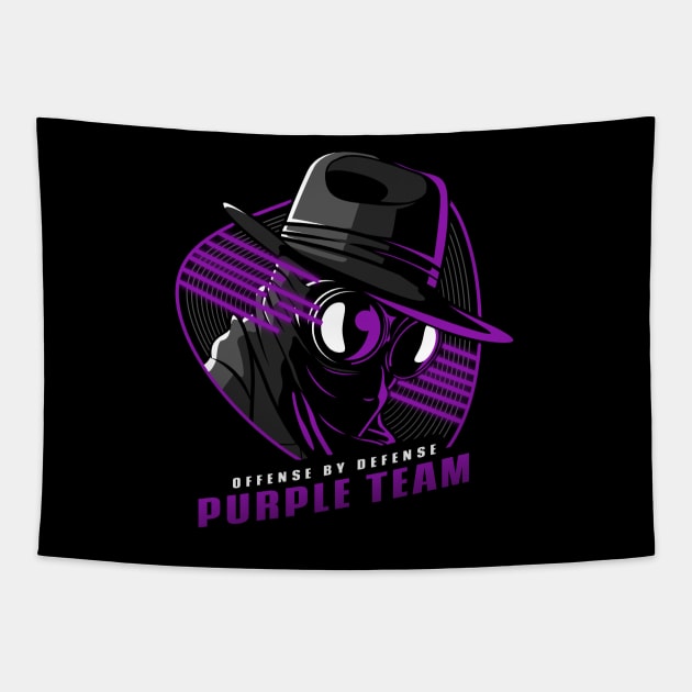 Purple Team | Hacker Design Tapestry by leo-jess