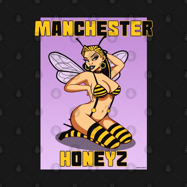 Manchester honeyz, Manchester bee, Manchester girl by jimmy-digital