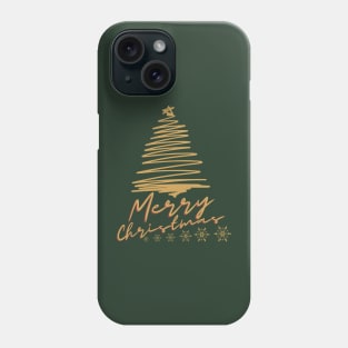Christmas tree art, merry christmas, christmas season Phone Case