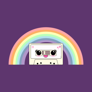 Cute rainbow cassette T-Shirt