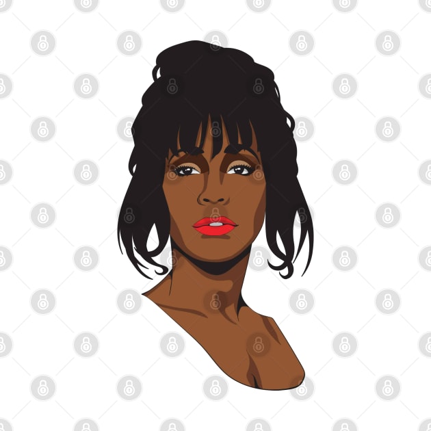 Whitney Houston (Fan art) by Branigan