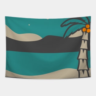 Beach at Sunset Tapestry