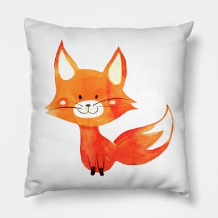 Fox body Watercolor Pillow