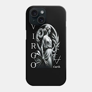 Elegant Virgo Zodiac Sign & Earth Element Phone Case