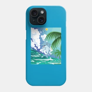 Dolphin in summer euphoria#4 Phone Case