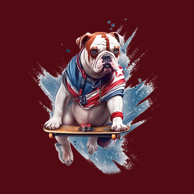 Bulldog superhero by enyeniarts