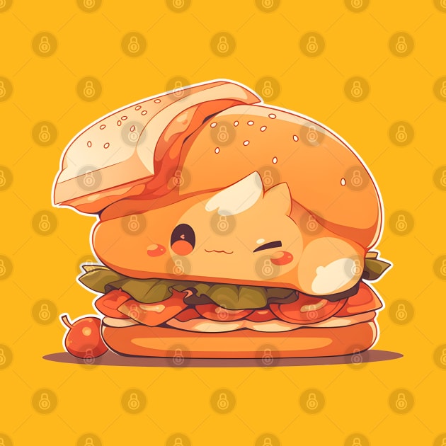 Chibi Burger Kun Super Kawaii by Chibidorable