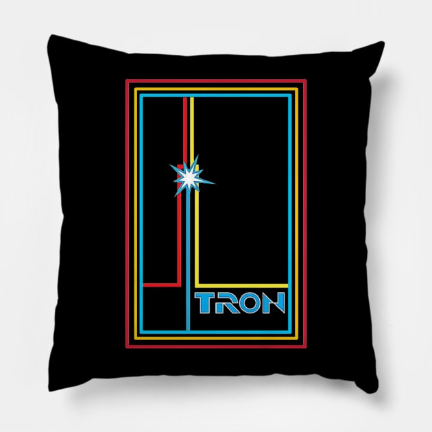 tron and three color line mark Pillow by hot_issue