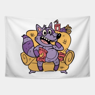 Couch Fastfood P R t shirt Tapestry