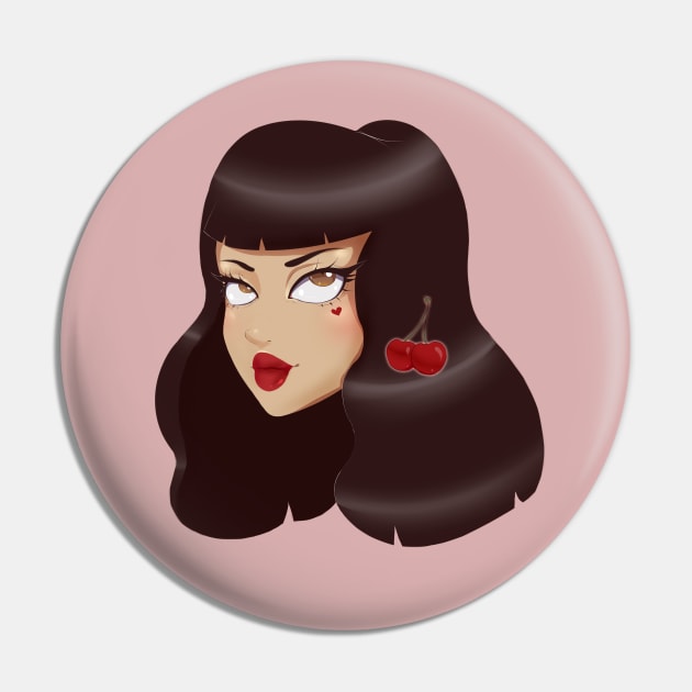 Cherry Betty Pin by bollywolly