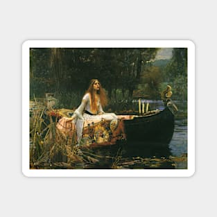 The Lady of Shalott (On Boat) by John William Waterhouse Magnet