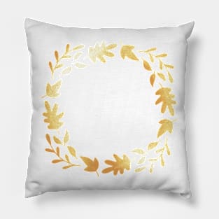 Glowing Fall Wreath Pillow