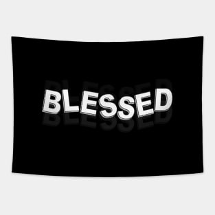 Blessed written message Tapestry