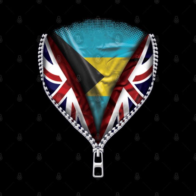 Bahamian Flag  Bahamas Flag zipped British Flag - Gift for Bahamian From Bahamas by Country Flags