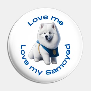 Snowy Serenity: Embrace the Joy of Samoyeds with this Whimsical Design! Pin