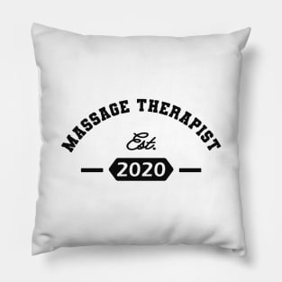 Massage Therapy est. 2020 Pillow