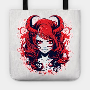 Anime Demon Girl Design Tote