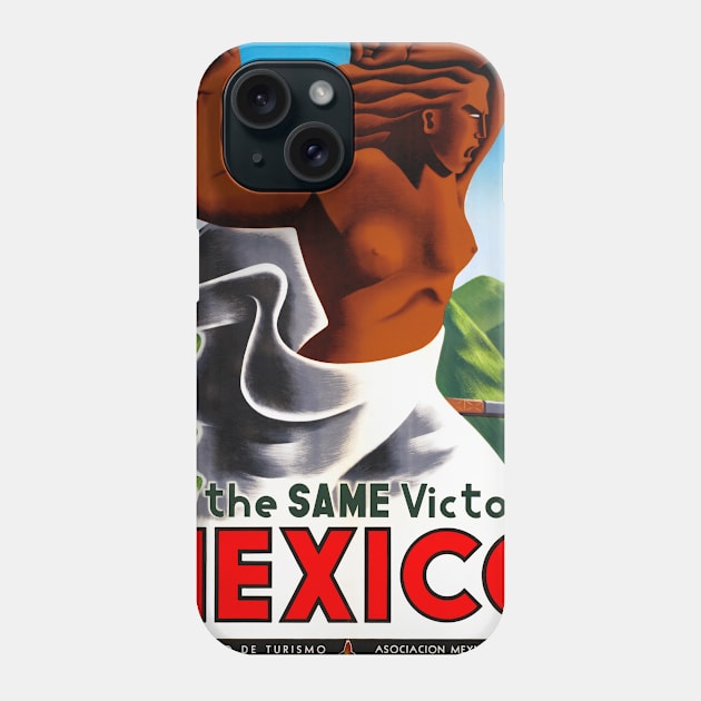 Vintage Travel Poster Mexico for the same victory Phone Case by vintagetreasure