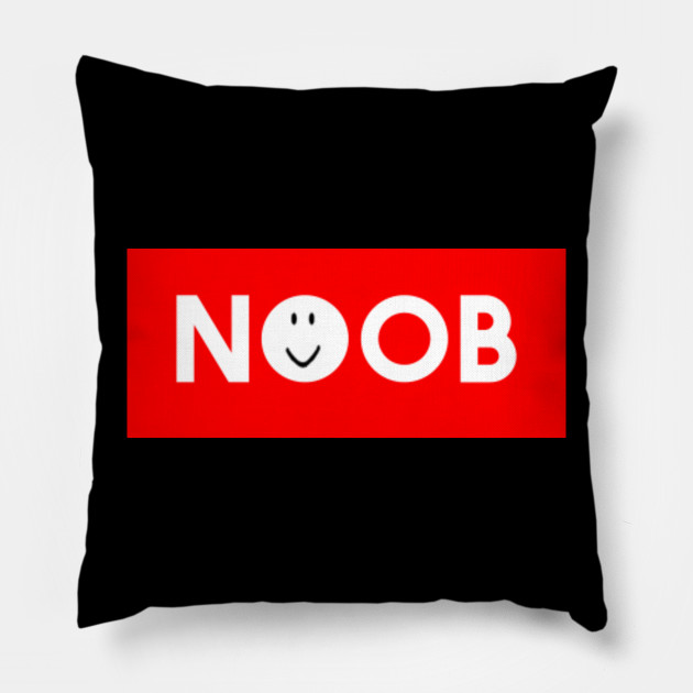 Roblox Noob Oof Roblox Pillow Teepublic - red noob roblox